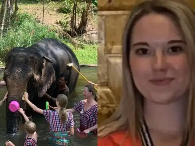 Lo bañaba cuando la mató: joven española muere tras ataque de un elefante en un santuario en Tailandia