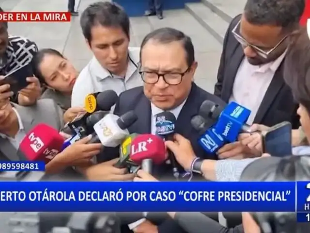 Alberto Otárola declaró en Fiscalía por caso "cofre presidencial"