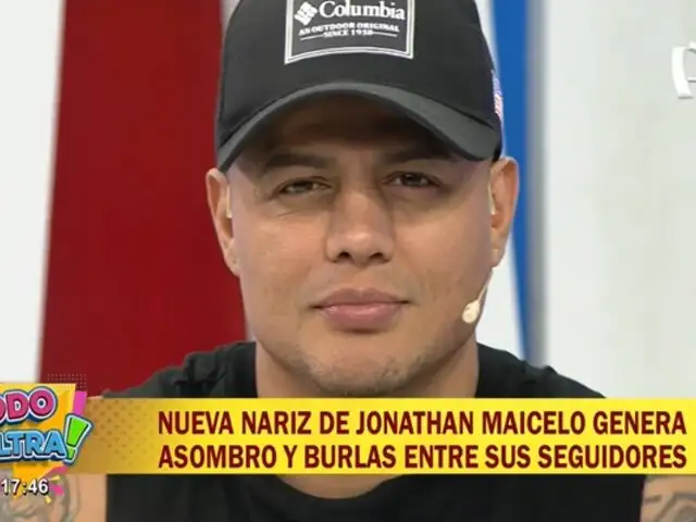 Jonathan Maicelo responde a quienes se burlan de su nariz: "estoy contento con el resultado"