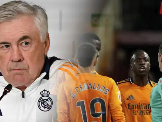 Ancelotti sobre suspensión a Vinicius: "La sanción no es correcta"