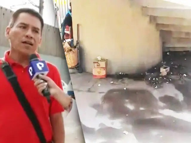 Denuncian que la Estación Pumacahua del Metro de Lima y sus alrededores lucen como un muladar