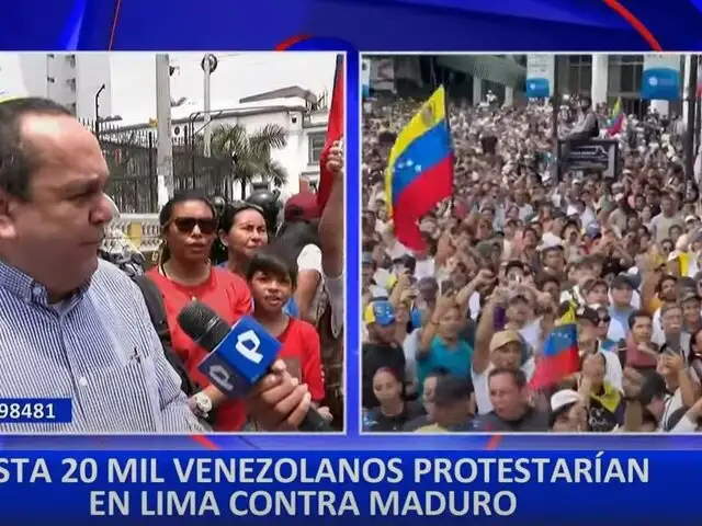 Miles se movilizan en Caracas y Lima contra el régimen de Nicolás Maduro