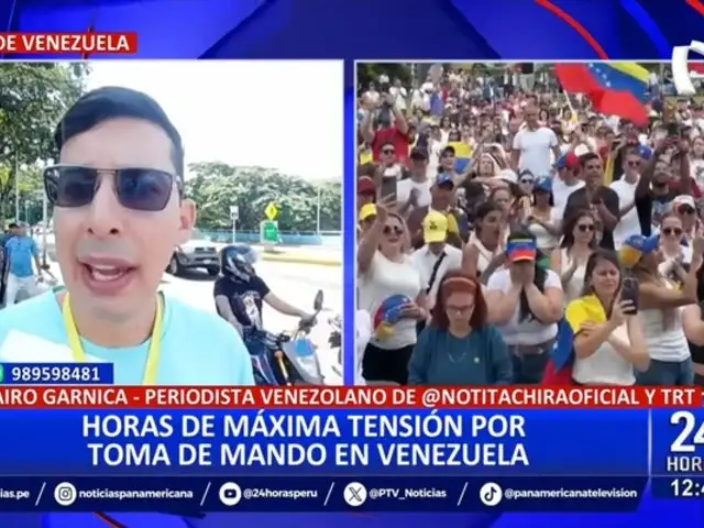 "Hay despliegue militar y civil en toda Venezuela", señala periodista Jairo Garnica