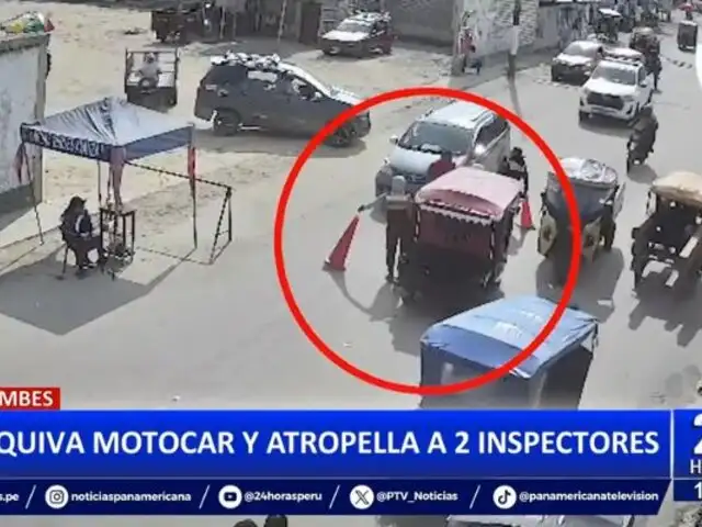 Tumbes: Mototaxi arrolla a inspectores municipales