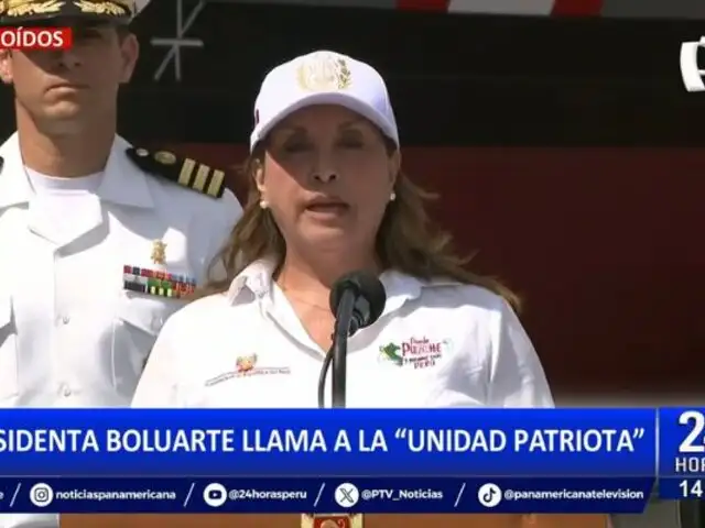 Dina Boluarte hace llamado a la "unidad" y al "diálogo"