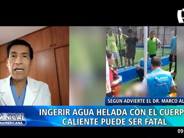 Ingerir agua helada con el cuerpo caliente puede ser fatal, advierte Dr. Almerí