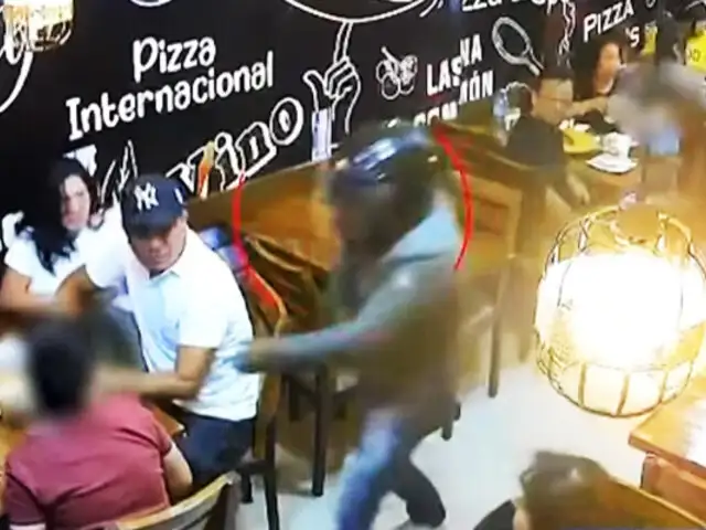 Asaltan pizzería en Santa Anita: En el negocio había familias con sus niños