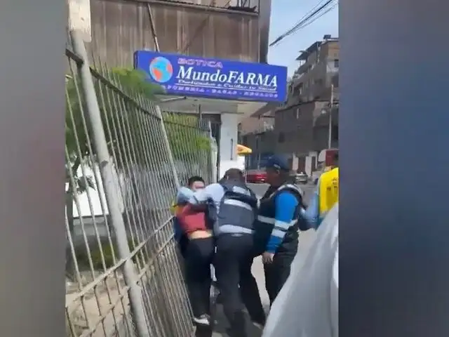 El Agustino: fiscalizadores de tránsito golpean a un hombre en plena calle