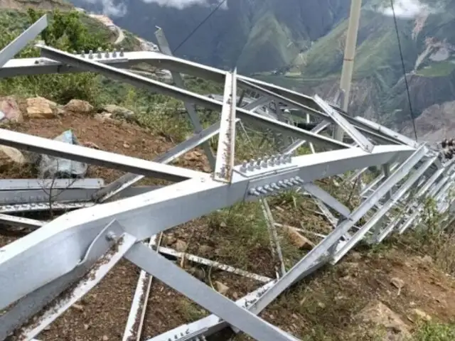 Nuevo atentado contra minera La Poderosa en Pataz: delincuentes destruyen torre de alta tensión