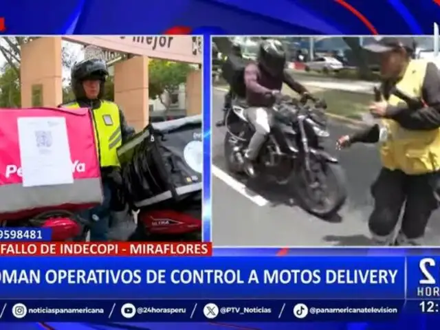 Miraflores: Repartidor de delivery casi atropella a fiscalizador por evitar operativo