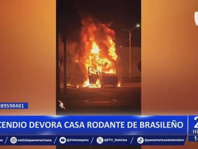 Ilo: Incendio devora casa rodante de ciudadano brasileño