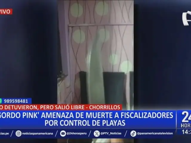 Chorrillos: "Gordo Pink" amenaza de muerte a fiscalizadores por control de playas