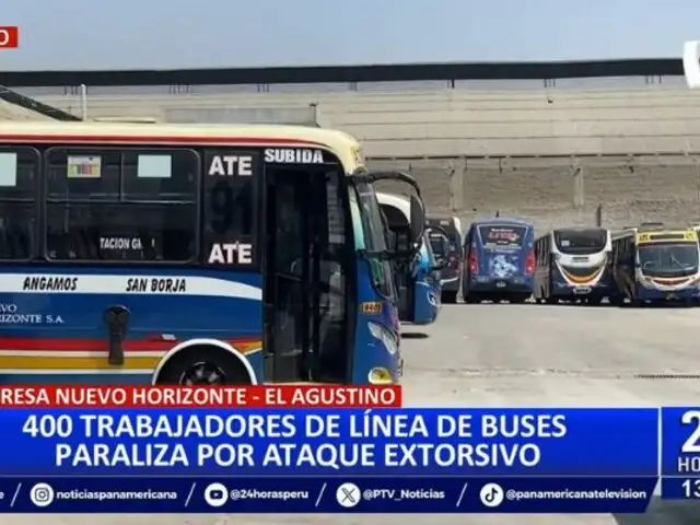 400 trabajadores de línea de buses paraliza sus actividades tras ataque extorsivo