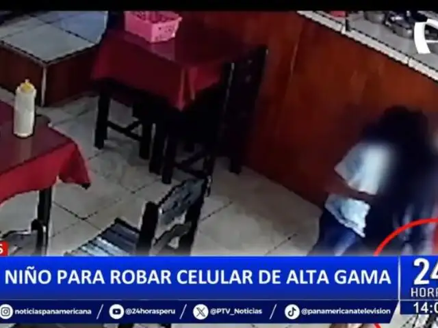 ¡El colmo! delincuente usa a niño para robar celular de alta gama en Tumbes