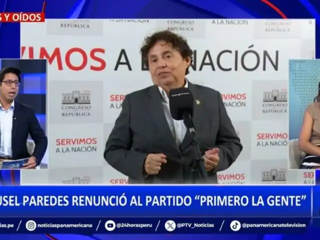 Susel Paredes renunció al partido "Primero la Gente"