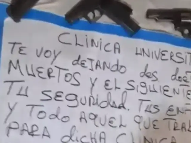 Comas: extorsionadores amenazan por tercera vez a Clínica Universitaria