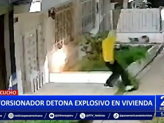 Ayacucho: Extorsionador detona explosivo en la puerta de una vivienda