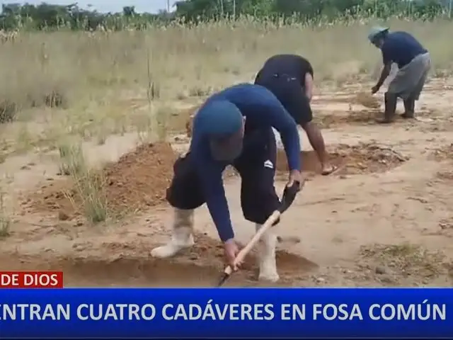 Madre de Dios: encuentran cuatro cadáveres enterrados en descampado