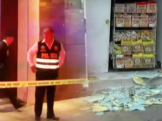 En menos de 10 minutos: Arrojan 3 artefactos explosivos contra hoteles y locales comerciales en Lince