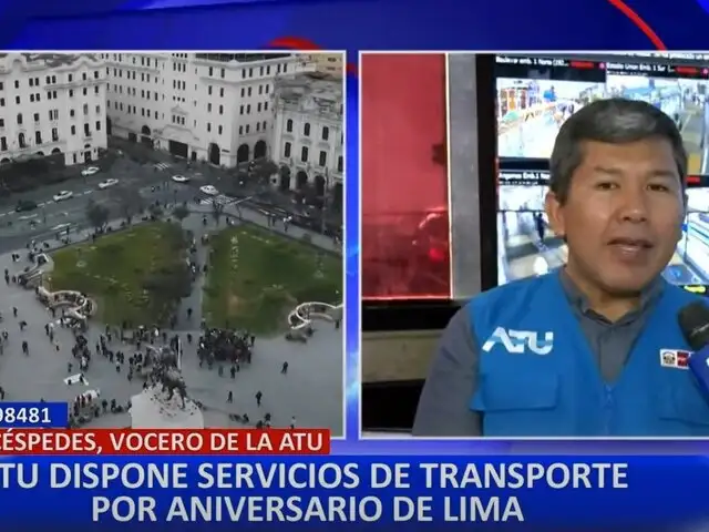 ATU habilita servicio especial del Metropolitano para el aniversario de Lima