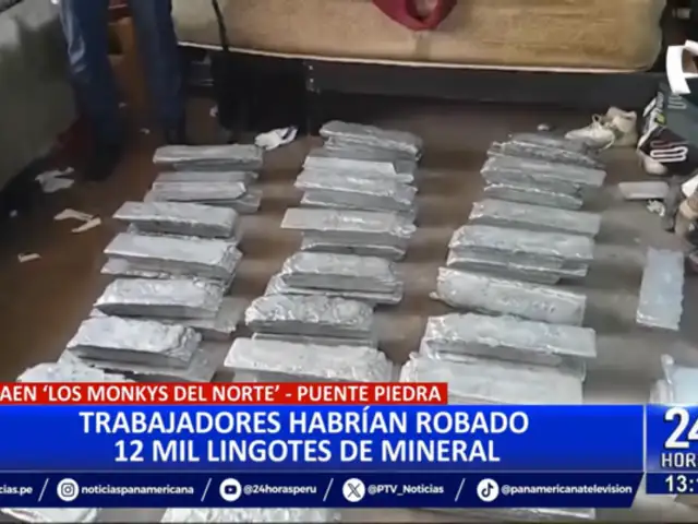 Puente Piedra: Trabajadores habrían robado 12 mil lingotes de mineral