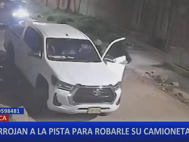 Juliaca: delincuentes armados golpean a chofer y se llevan su camioneta