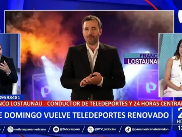 Franco Lostaunau previo a su debut en Teledeportes: "Llego con ganas de demostrar lo que aprendí"