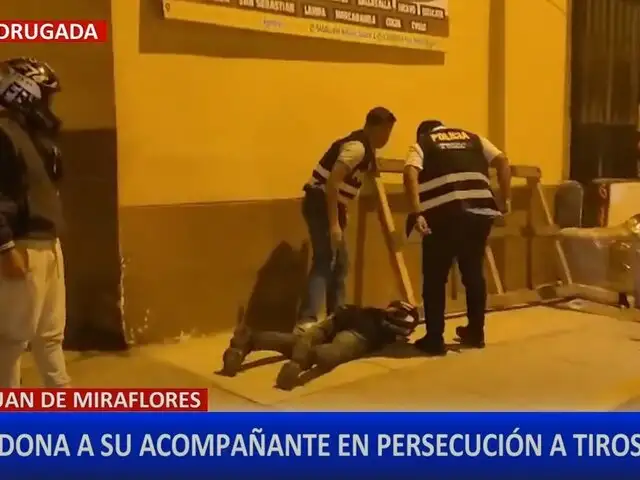 Captura a presunto delincuente a balazos durante persecución en SJM