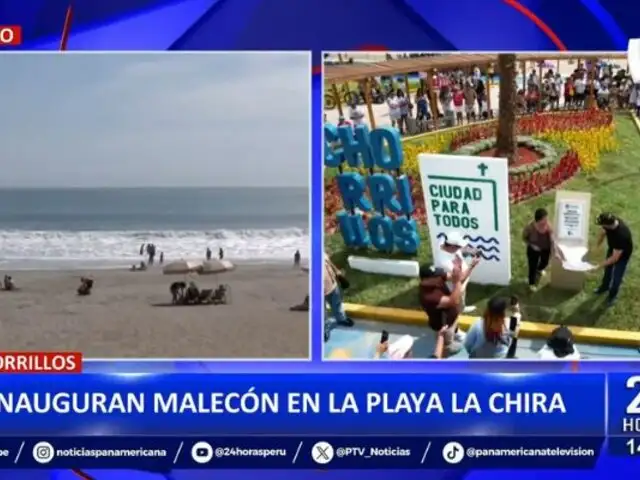 Chorrillos: Inauguran malecón en playa La Chira