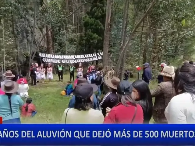 Huari: conmemoran los 80 años del aluvión que dejó más de 500 muertos