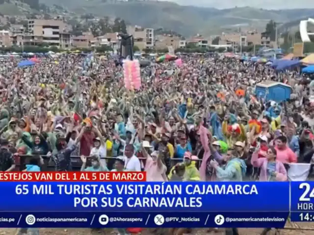 Cajamarca se prepara para recibir más de 30 mil turistas en los carnavales del 2025