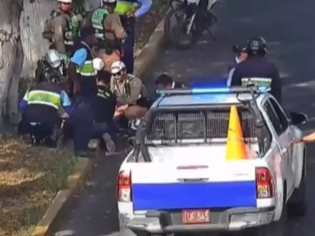 Callao: fallece uno de los dos policías gravemente heridos tras despiste de motocicleta