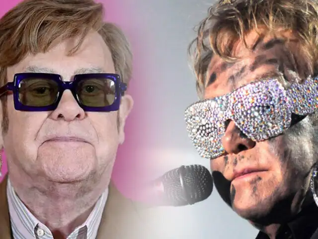 Cantante Elton John confirma que ha perdido la vista