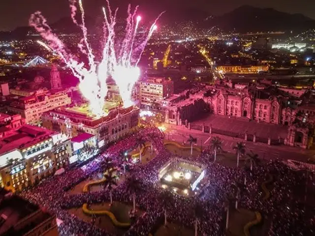 Con música y fuegos artificiales: así celebró Lima sus 490 años de fundación