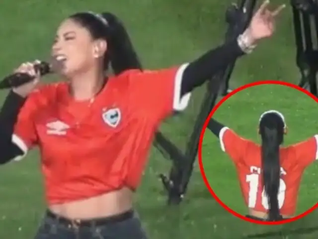 Con el '10' de Cueva: Así Pamela Franco hizo vibrar a los hinchas de Cienciano en la ‘Noche del Rojo Imperial’