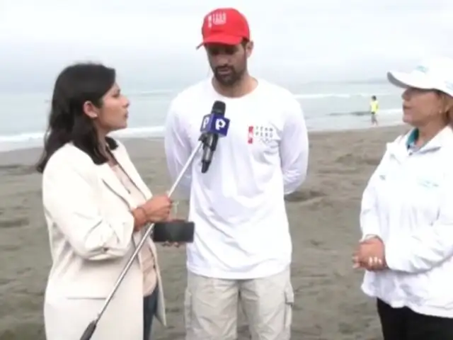 Deportistas olímpicos se suman a limpieza y recojo de residuos en playas de Barranco