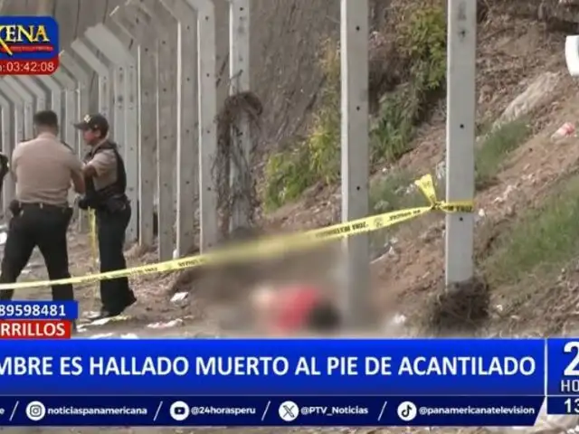 Chorrillos: Hallan muerto a hombre al pie de un acantilado