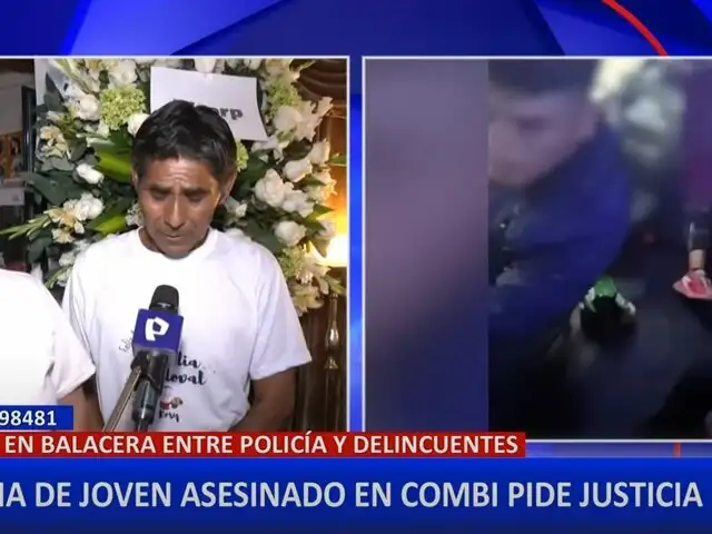 Familia clama justicia por hombre asesinado en asalto a combi en el Callao