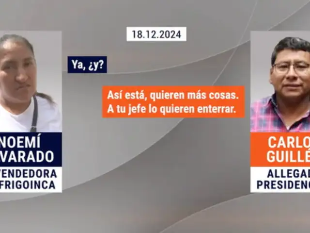 Carlos Guillén a Noemí Alvarado: “A tu jefe lo quieren enterrar”