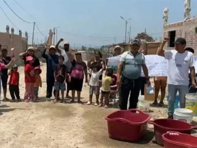 Familias en Chincha reclaman por falta de agua: hace 20 días no cuentan con el servicio