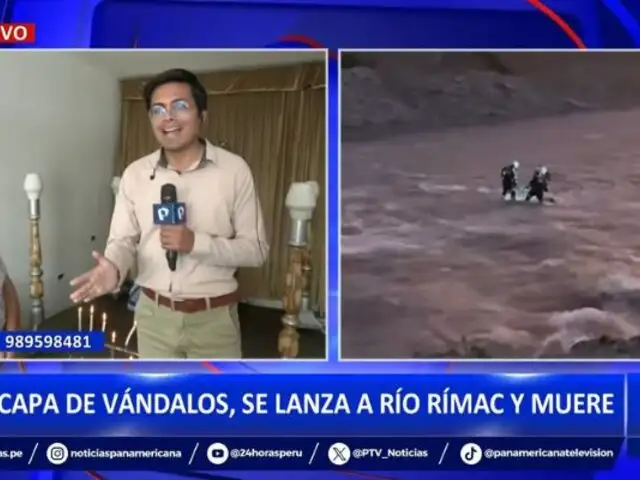 Joven muere al lanzarse al Río Rímac por escapar de sujetos con machetes