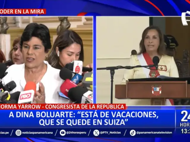 Norma Yarrow sobre viaje de Dina Boluarte: “Que se quede allá, acá no hace nada”