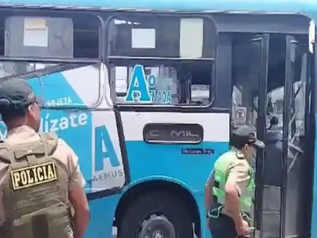 ¿Una nueva forma de atentado? Lanzan gas tóxico a chofer de bus “El Chino” en SMP