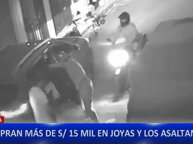 Piura: delincuentes armados roban 15 mil soles en joyas a una pareja