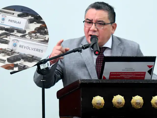 MINISTRO SANTIVAÑEZ AFIRMÓ QUE LA PNP TIENE "DESABASTECIMIENTO DE PISTOLAS Y MUNICIONES"