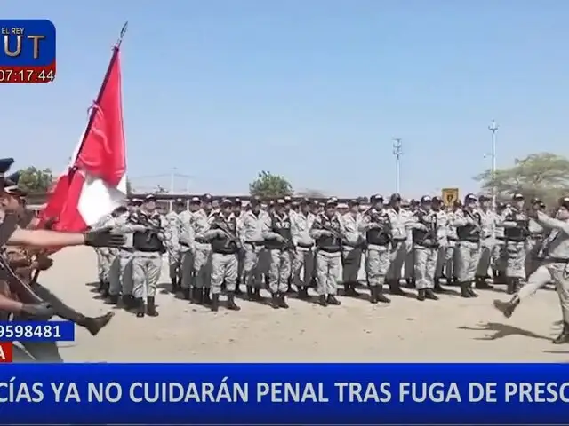 PNP retira resguardo del penal de Piura tras fuga de interno