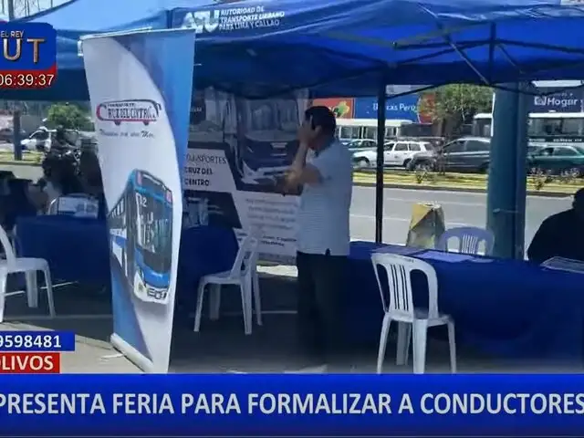 Los Olivos: ATU organiza feria para formalización de conductores de transporte