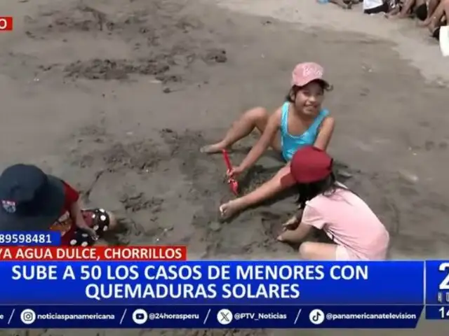 ¡Alerta!: Sube a 50 los casos de menores con quemaduras solares