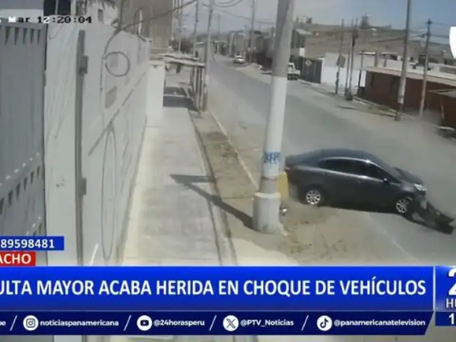 Accidente en Huacho: Adulta mayor acaba herida tras choque entre dos vehículos