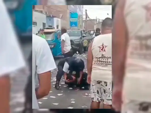 Enfrentamiento entre barristas dejó a policía gravemente herido con una pedrada en la cabeza